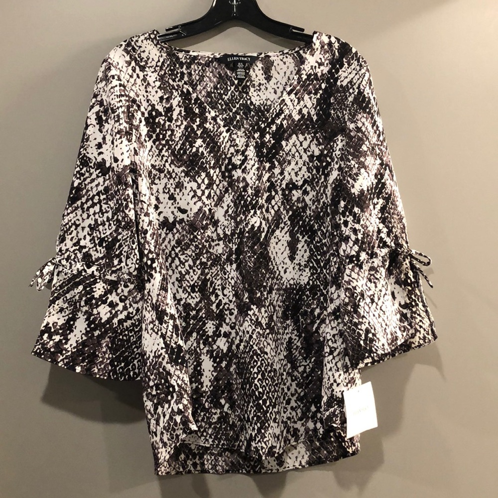 Snake print blouse